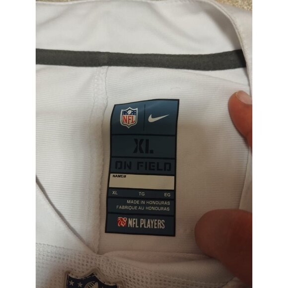 Nike Men's XL Aaron Rodgers NY Jets Jersey White #8 On Field Stitched - Picture 4 of 7